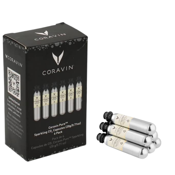 Coravin Pure Sparkling CO2 6 pk