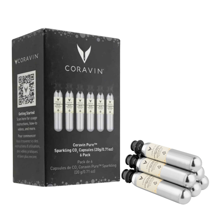 Coravin Pure Sparkling CO2 (20g/27mL) 6 pk AUT