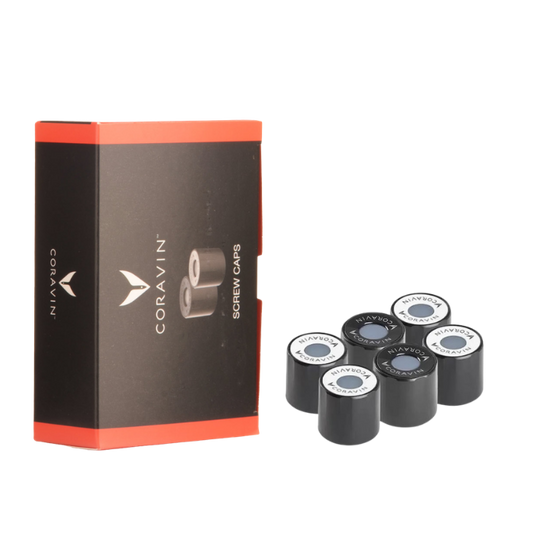 Coravin Screw Caps 6 Pack (4 Small, 2 Large)